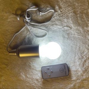 COPY - Set of 3 Pull Light Battery-Powered LED Pendant Lights silver